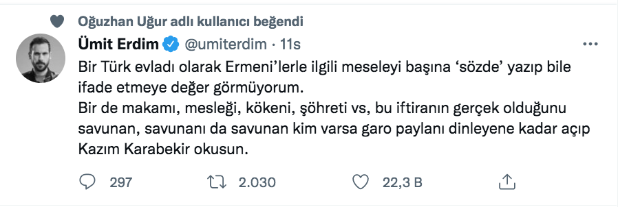 umit erdim den olay garo paylan paylasimi